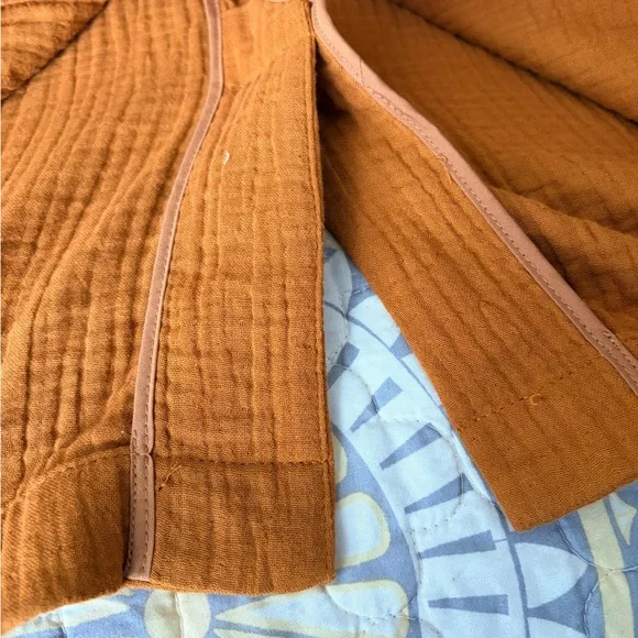 Madewell Lightspun Dorset relaxed fit shawl collar Blazer, Orange, M - Picture 11 of 14